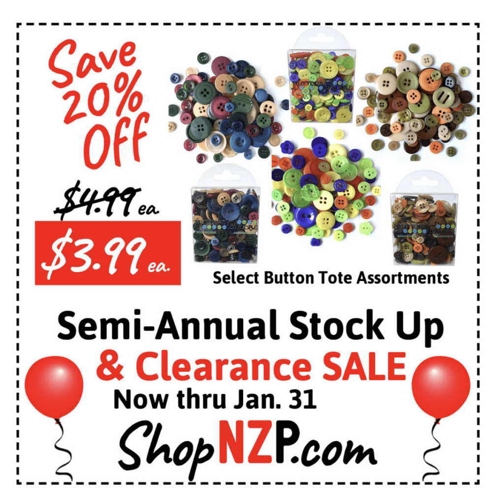 Semi-Annual Clearance and Stock Up Sale January 2025 at Nancy Zieman Productions at ShopNZP.com Semi-Annual Clearance and Stock Up Sale January 2025 at Nancy Zieman Productions at ShopNZP.com
