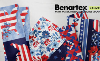 Faith Family Freedom Patriotic Fabric available at ShopNZP.com from Nancy Zieman Productions 1000 x 550