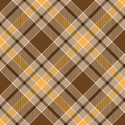 1494277B Give Thanks Twill Plaid Brown Fabric by the Yard available at ShopNZP.com from Nancy Zieman Productions