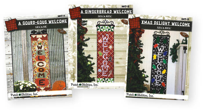 A-Door-Ables Mystery Door Banners Patterns available at ShopNZP.com from Nancy Zieman Productions