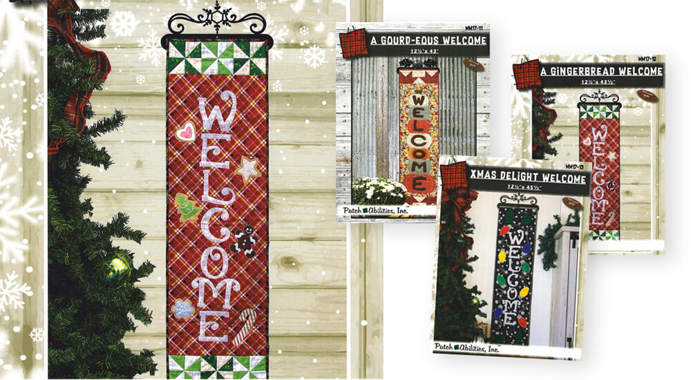 A-Door-Ables Mystery Door Banners Patterns available at ShopNZP.com from Nancy Zieman Productions