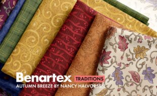 Autumn Breeze Fabric by Nancy Halvorsen for Benartex Designer Fabrics available at ShopNZP.com from Nancy Zieman Productions 1000 x 550