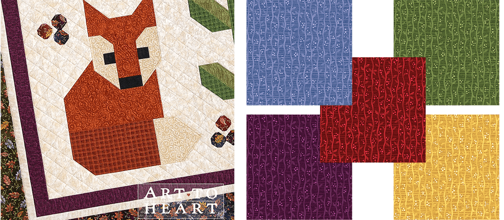 Autumn Breeze Fabric Collection by Nancy Halverson for Benartex Designer Fabrics available from Nancy Zieman Productions at ShopNZP.com