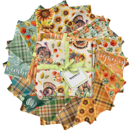 Give Thanks Fabric Collection available at ShopNZP.com from Nancy Zieman Productions 
