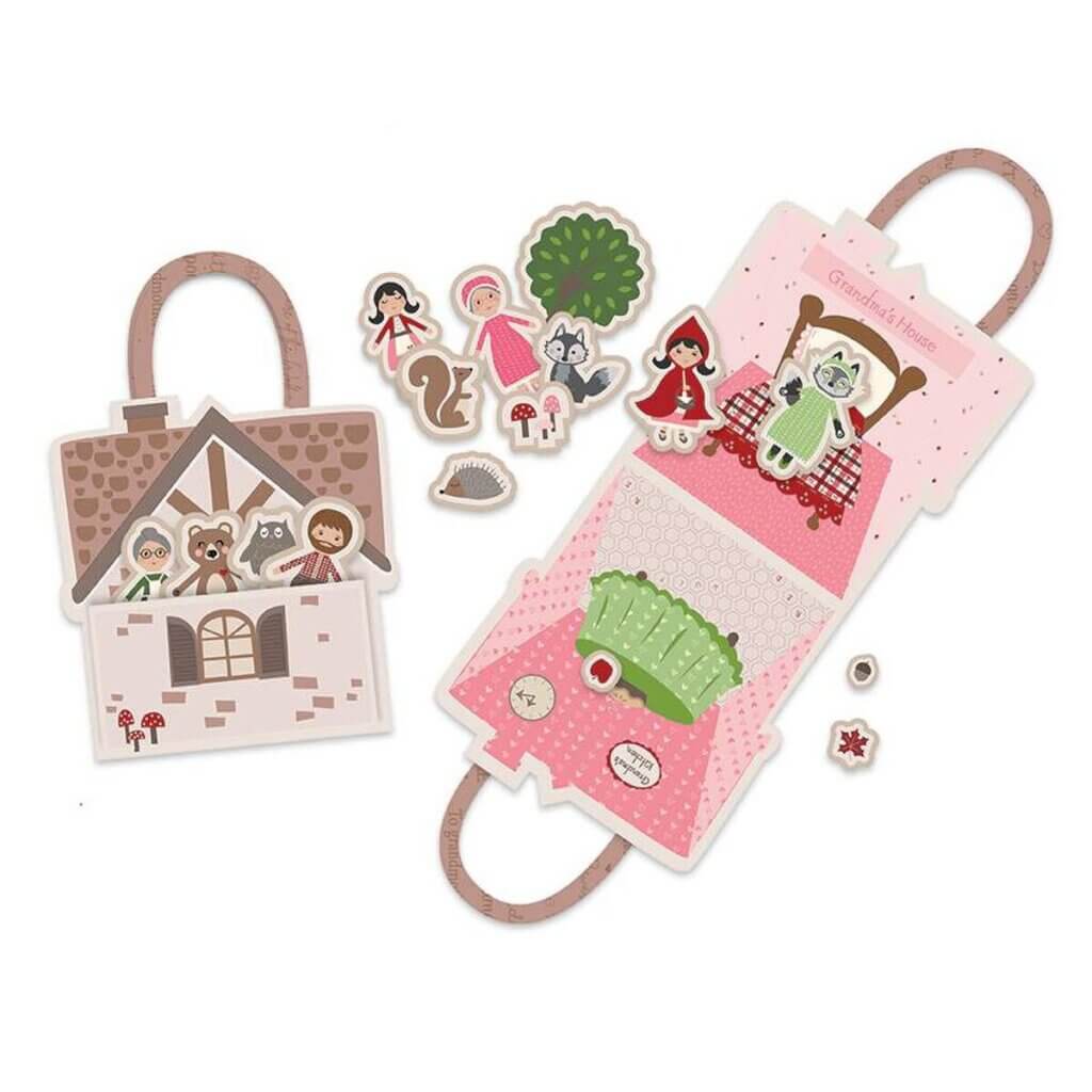 NEW To Grandmother s House Storybook Felt Fabric Panel 6723930b6d402