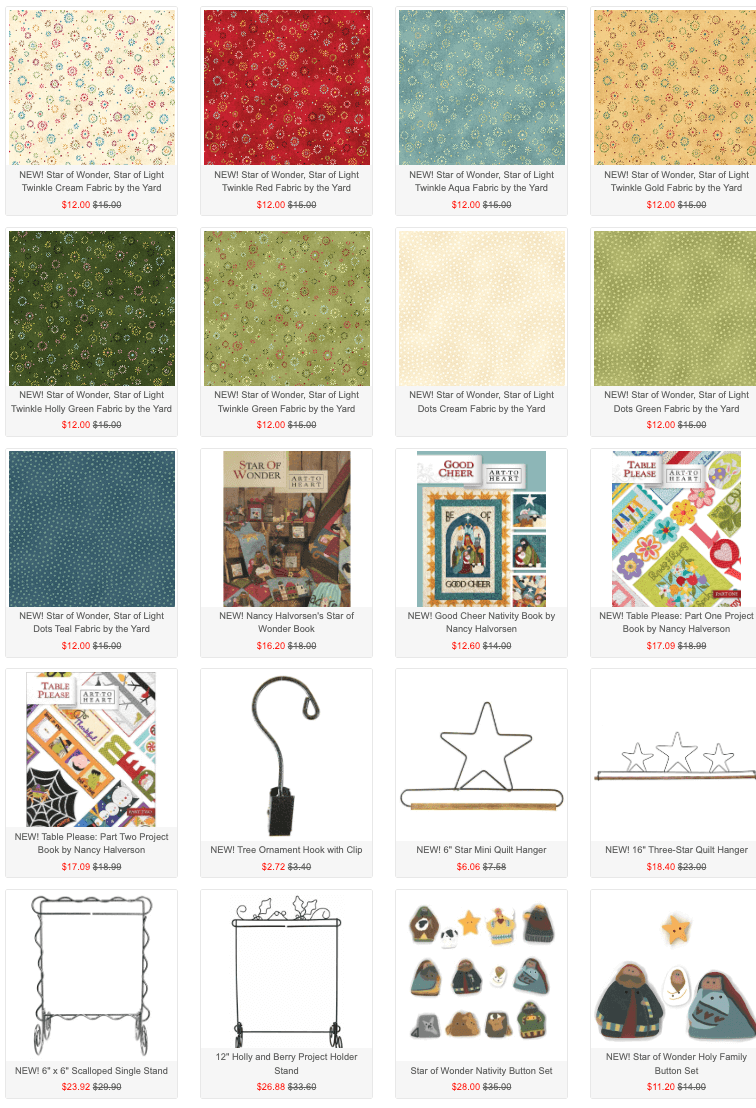 Nancy Halvorsen Fabrics and Books-available at Nancy Zieman Productions at ShopNZP.com 