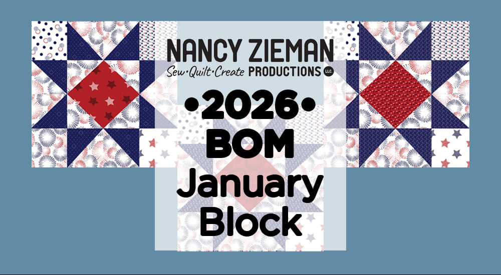 January 2026 NZP Block of the Month Sawtooth Star Quilt Block at The Nancy Zieman Productions Blog