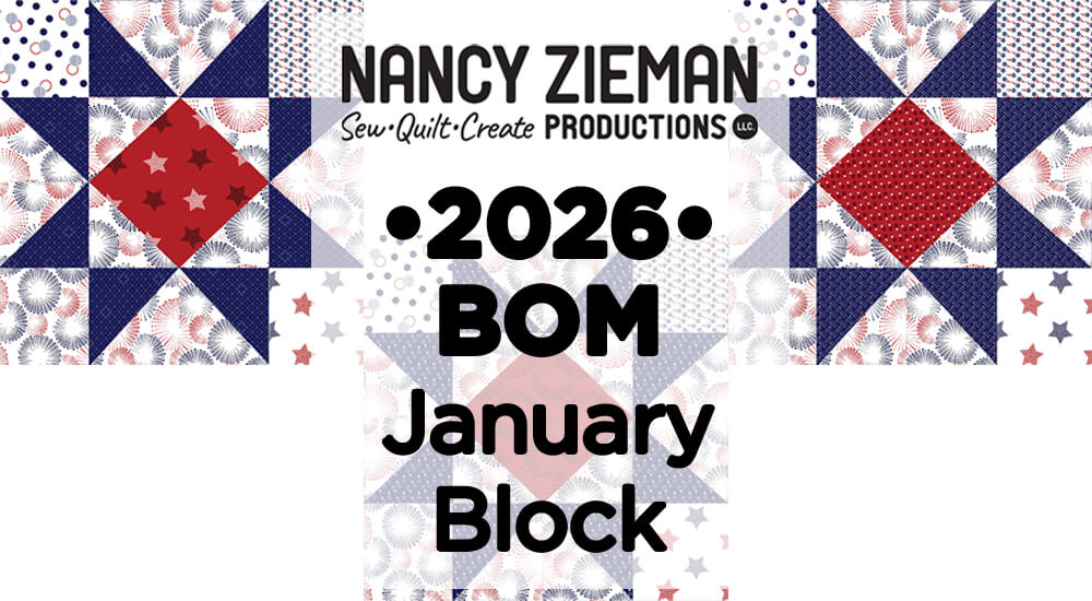 48 January 2026 NZP Block of the Month Sawtooth Star Quilt Block