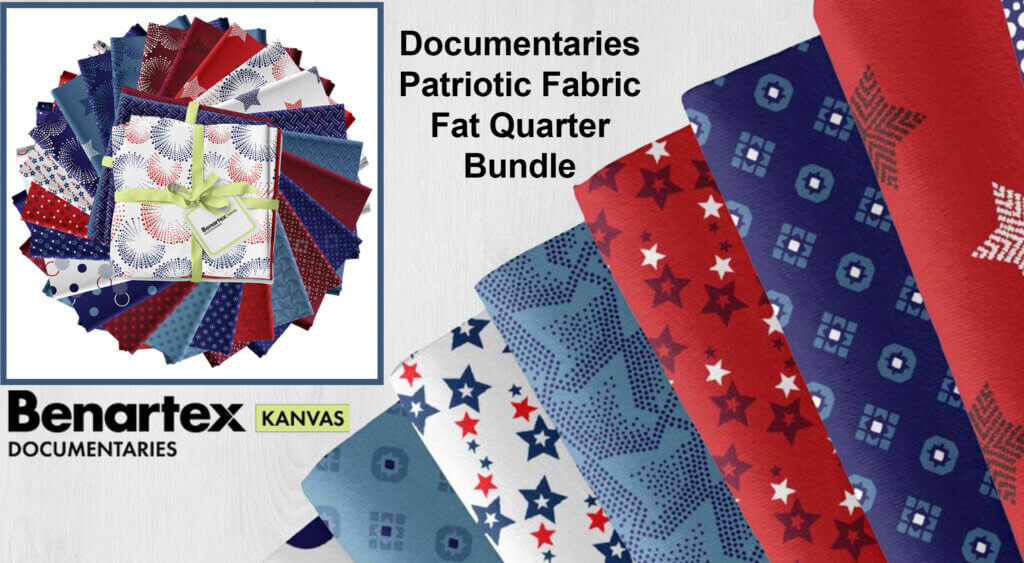 2026 BoM Block of the Month Documentaries Patriotic Fat Quarter Fabric Pack by Kanvas Studio for Benartex Designer Fabrics at The Nancy Zieman Productions Blog