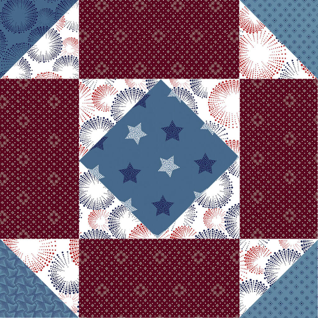 February 2026 NZP Block of the Month Modified New Album Quilt Block at The Nancy Zieman Productions Blog