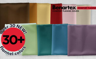 Comfort Flannel Solids Fabric available at ShopNZP.com from Nancy Zieman Productions 04