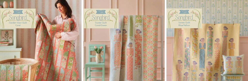 Shop the Tilda Songbird fabric collection at ShopNZP.com from Nancy Zieman Productions.
