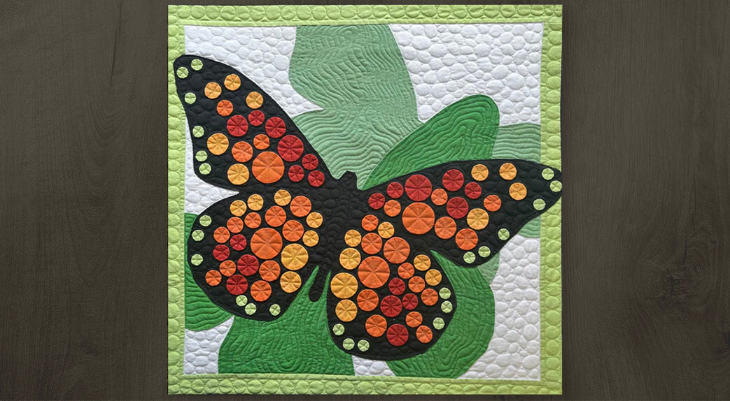 Cherrywood Hand Dyed Fabric Kits Monarchy Wall Hanging Quilt