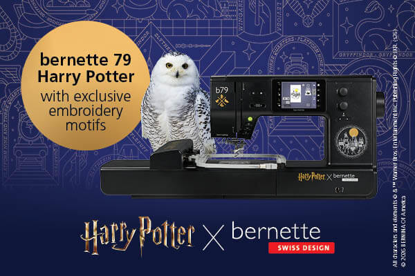 Harry Potter Special Edition bernette b79 Sewing Machine available at ShopNZP.com from Nancy Zieman Productions