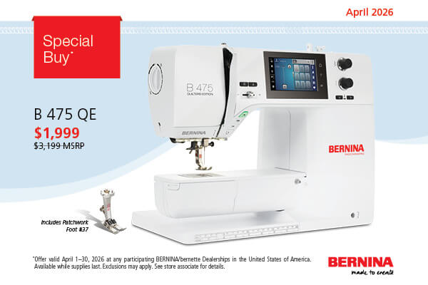 Sewing Machine Sale at The Nancy Zieman Sewing Studio And Quilt Shop in Downtown Beaver Dam now thru April 30, 2026