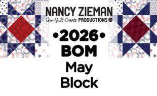 49 May 2026 NZP Block of the Month Sawtooth Star Quilt Block