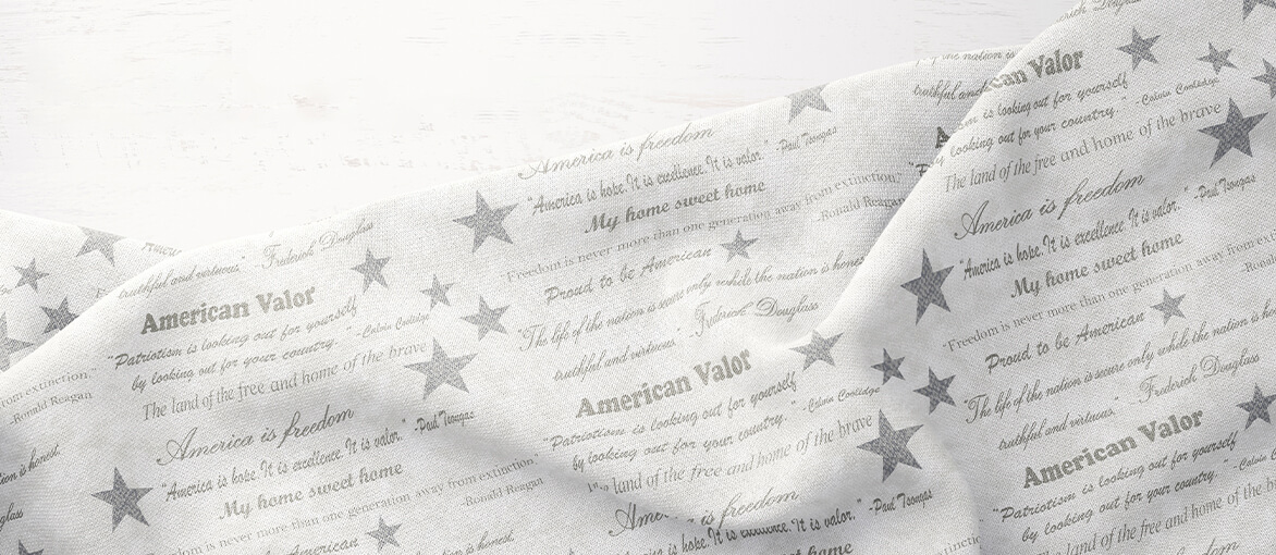 American Valor Fabrics by Cheryl Haynes for Benartex Designer Fabrics available at ShopNZP.com Nancy Zieman Productions American Valor Fabrics by Cheryl Haynes for Benartex Designer Fabrics available at ShopNZP.com Nancy Zieman Productions