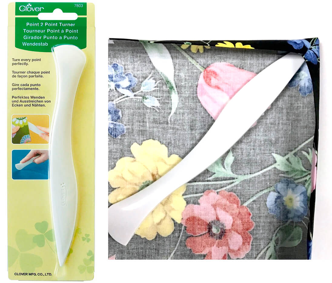 12 Essential Sewing Tools Clover's Point 2 Point Turner Available at Nancy Zieman Productions at ShopNZP.com