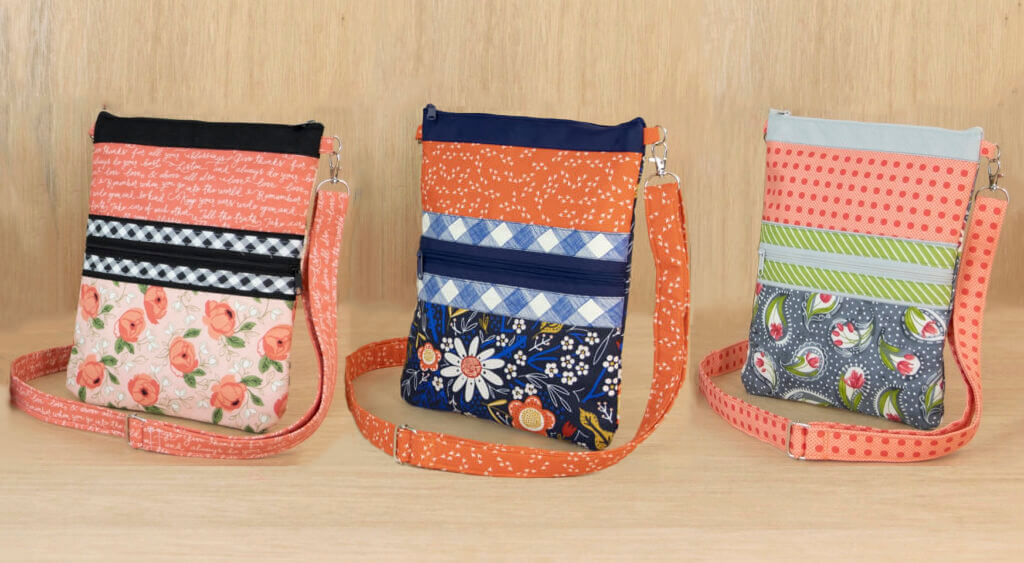 NEW Sew On The Line Sewing Round Up FEATURING the Caitlyn Crossbody Tote