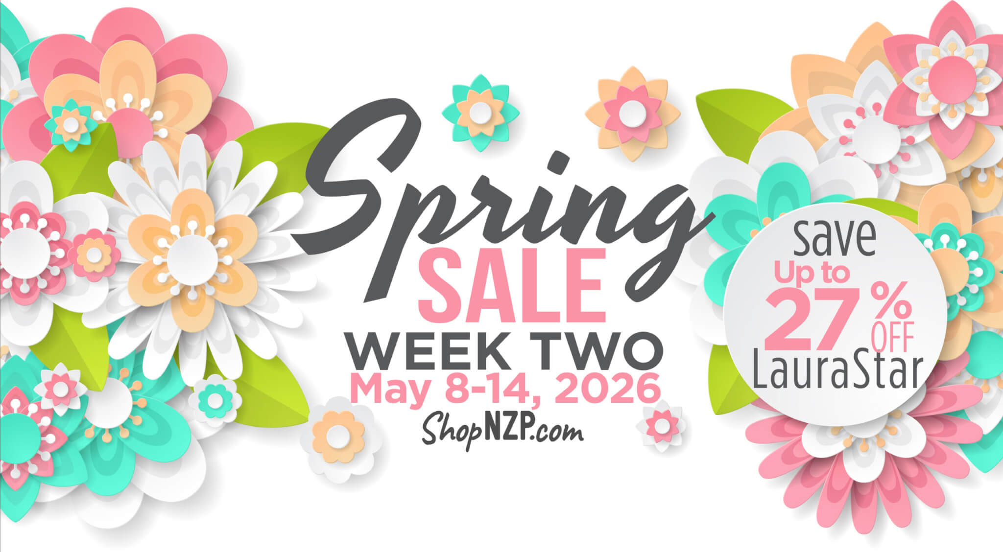 SPRING Sale Week Two LauraStar Up to 27 Percent Off at ShopNZP.com from Nancy Zieman Productions