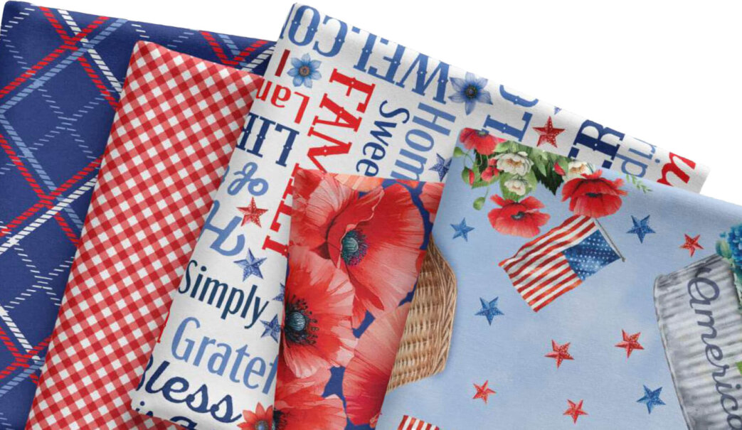 Red White and Sweet Fabric available at ShopNZP.com Nancy Zieman Productions 01