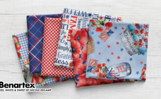 Red White and Sweet Fabric available at ShopNZP.com Nancy Zieman Productions