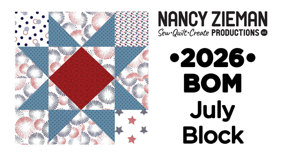 38 July 2026 NZP Block of the Month Sawtooth Star Quilt Block