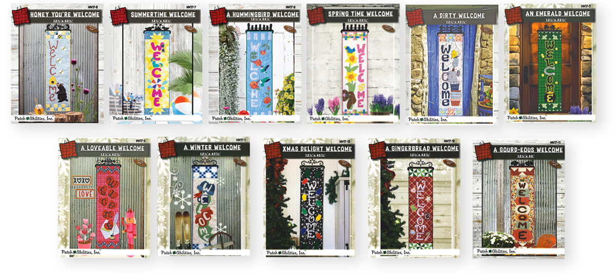 Patch Abilities A-Door-Ables Mystery Door Banners Club By Julie Wurzer of Patch Abilities available at ShopNZP.com from Nancy Zieman Productions Patch Abilities A-Door-Ables Mystery Door Banners Club By Julie Wurzer of Patch Abilities available at ShopNZP.com from Nancy Zieman Productions