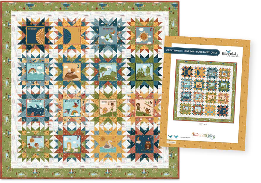 FREE! Created with Love In Seven Days Soft Book Fabric Panel Quilt Pattern FREE! Created with Love In Seven Days Soft Book Fabric Panel Quilt Pattern
