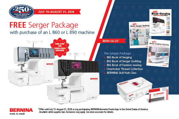 bernina july august email serger