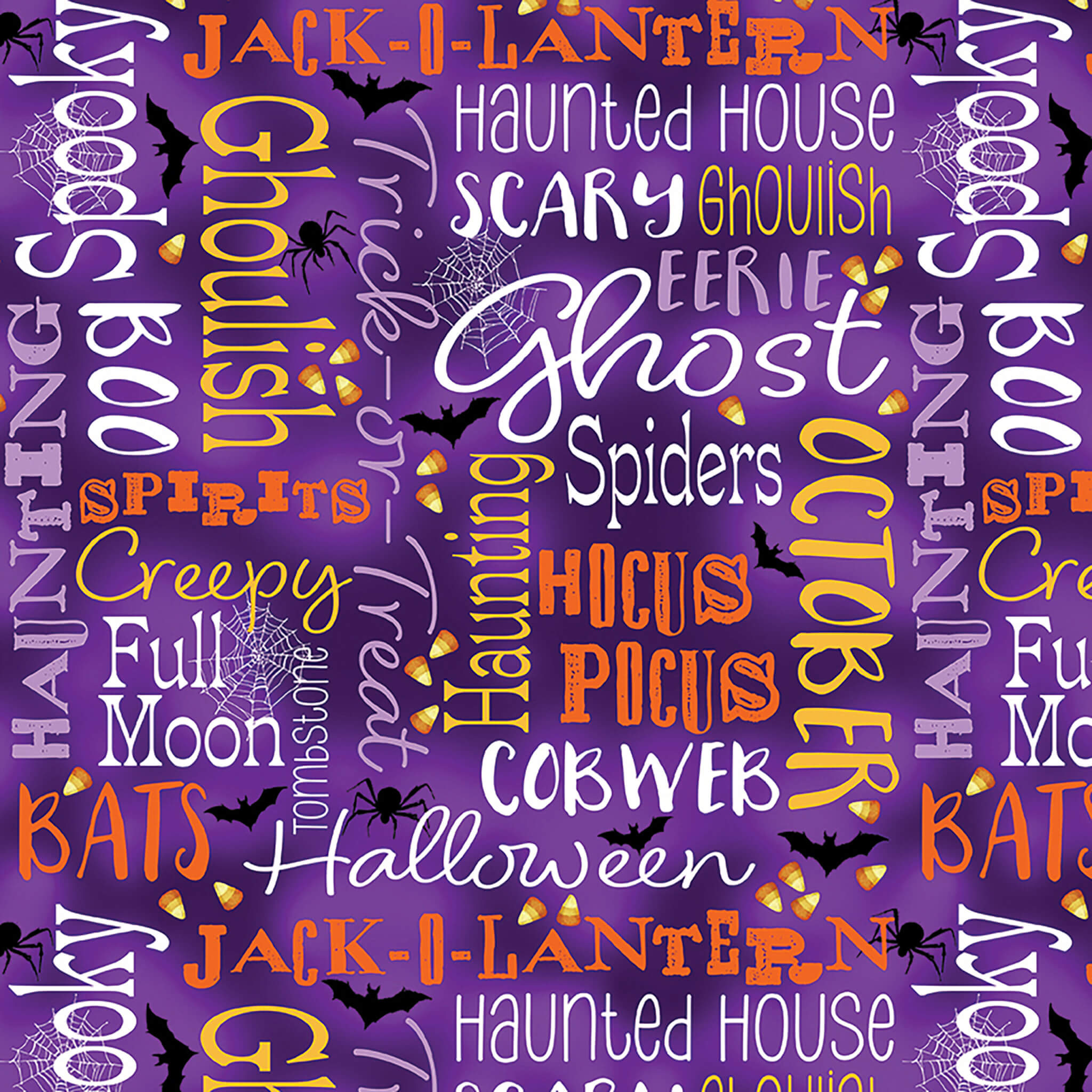 Halloween Ghostly Soiree Fabric by Nichole DeCamp for Kansas Studios and Benartex Designer Fabrics available at ShopNZP.com Nancy Zieman Productions