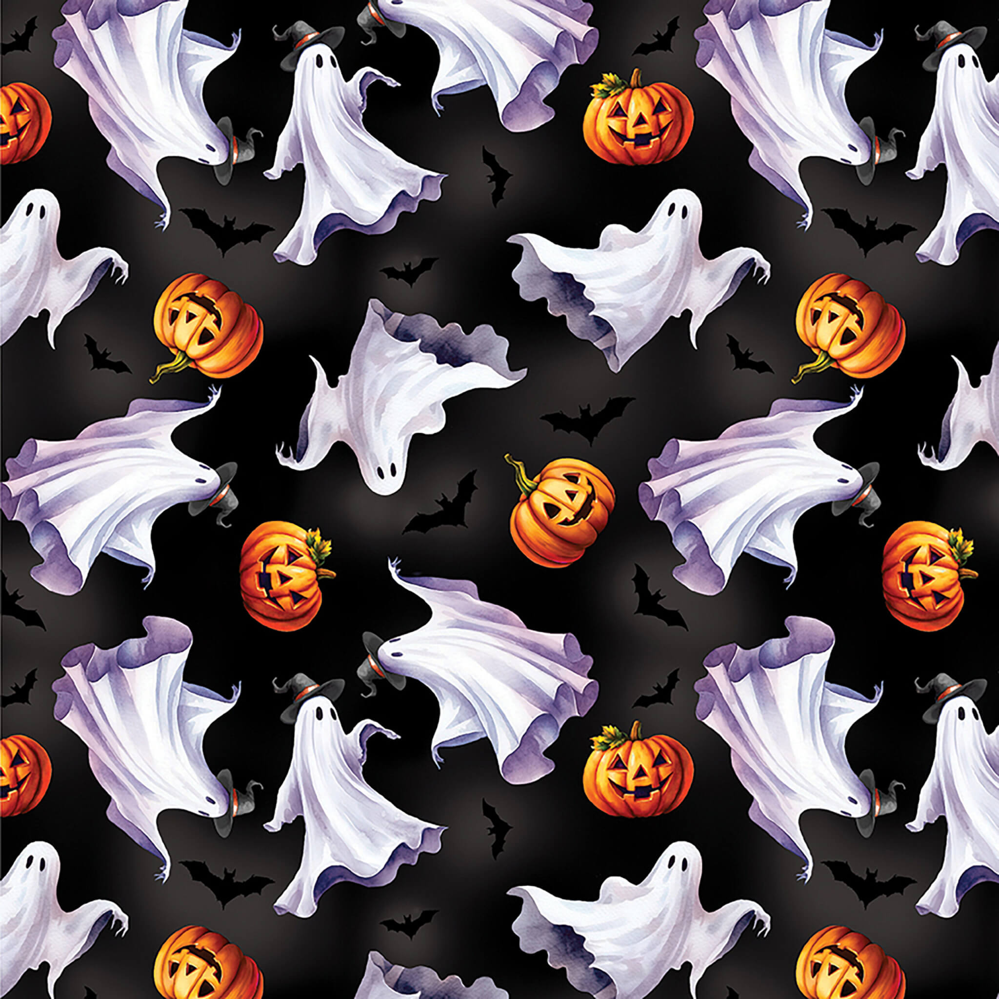 Halloween Ghostly Soiree Fabric by Nichole DeCamp for Kansas Studios and Benartex Designer Fabrics available at ShopNZP.com Nancy Zieman Productions