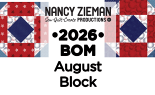 August 2026 NZP Block of the Month Sawtooth Star Quilt Block