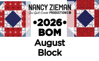 August 2026 NZP Block of the Month Sawtooth Star Quilt Block