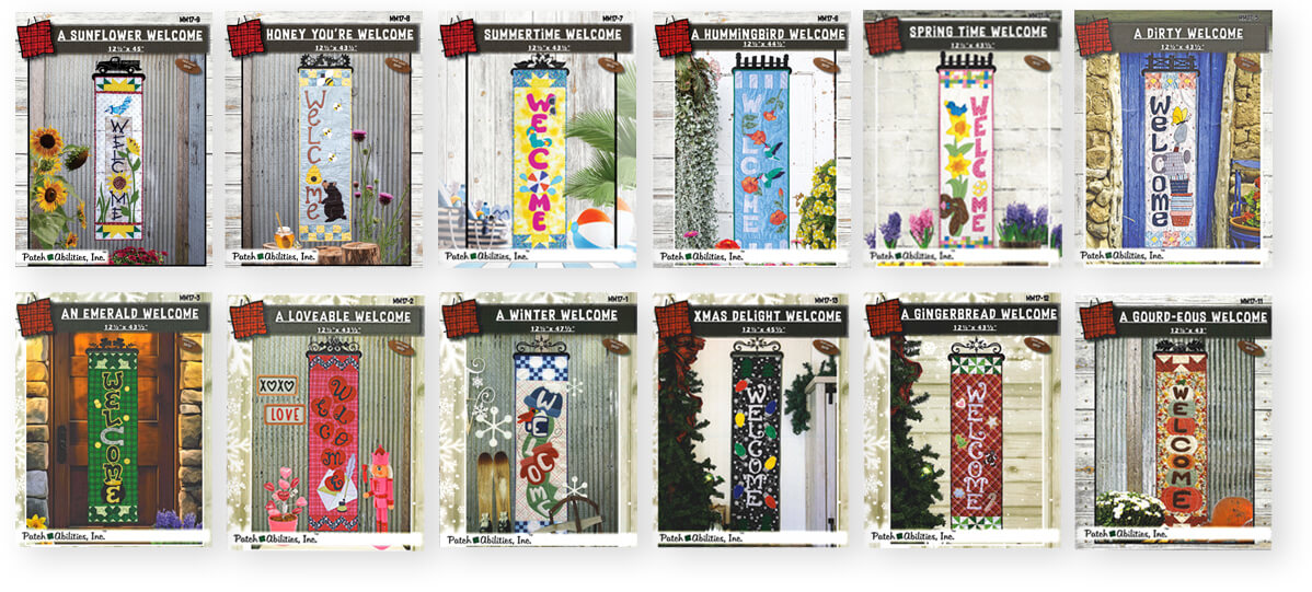 Patch Abilities A-Door-Ables Mystery Door Banners Club By Julie Wurzer of Patch Abilities available at ShopNZP.com from Nancy Zieman Productions Patch Abilities A-Door-Ables Mystery Door Banners Club By Julie Wurzer of Patch Abilities available at ShopNZP.com from Nancy Zieman Productions