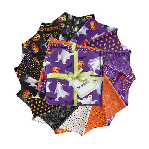 Halloween Ghostly Soiree Fabric by Nichole DeCamp for Kansas Studios and Benartex Designer Fabrics available at ShopNZP.com Nancy Zieman Productions