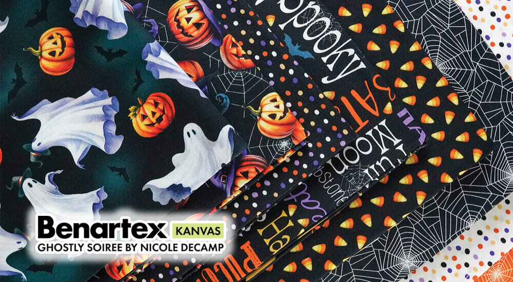 Halloween Ghostly Soiree Fabric available at ShopNZP.com Nancy Zieman Productions 1