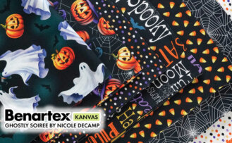 Halloween Ghostly Soiree Fabric available at ShopNZP.com Nancy Zieman Productions 1