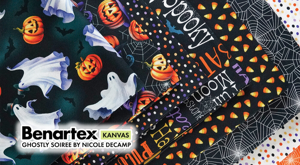 Halloween Ghostly Soiree Fabric available at ShopNZP.com Nancy Zieman Productions 1