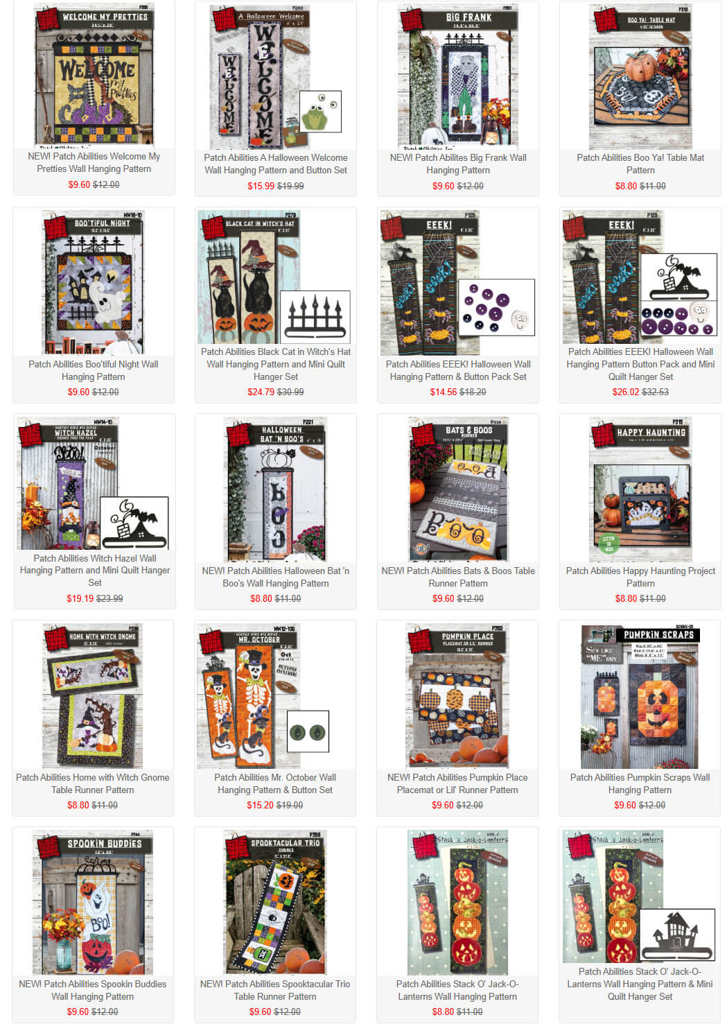 Patch Abilities Halloween Patterns available at ShopNZP.com Nancy Zieman Productions