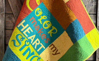 Cherrywood Fabrics Color Song Wall Hanging Quilt 1