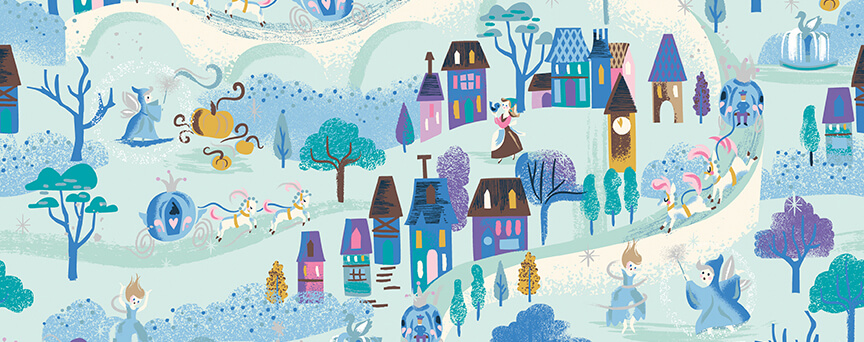 Cinderella's Fairytale Wishes Fabric Collection by Jill Howarth for Riley Blake Designs available at ShopNZP.com Nancy Zieman Productions