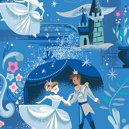 Cinderella's Fairytale Wishes Fabric Collection by Jill Howarth for Riley Blake Designs available at ShopNZP.com Nancy Zieman Productions